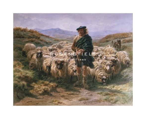 Rosa Bonheur Hand Numbered Limited Edition Print on Paper :"Highland Shepherd"