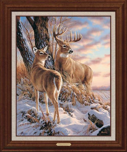 Rosemary Millette Framed Limited Edition Canvas: "Twilight Escapade-Whitetail Deer" | Out of Stock Rosemary Millette Framed Limited Edition Canvas: "Twilight Escapade-Whitetail Deer" | Out of Stock