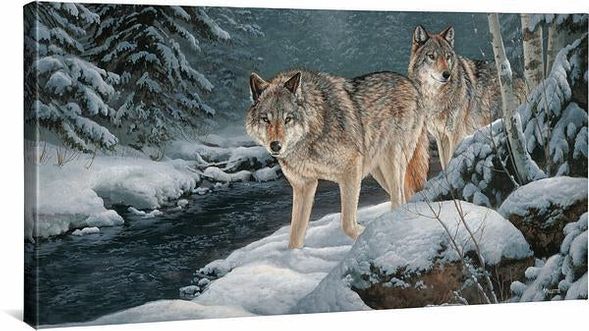 Rosemary Millette Gallery Wrapped Canvas Giclee:"Along the Creekside"