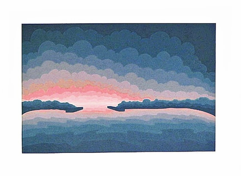 Roy Ahlgren Signed Limited Edition Hand Pulled Serigraph on Paper: "“OUT TO SEA"" Roy Ahlgren Signed Limited Edition Hand Pulled Serigraph on Paper: "“OUT TO SEA""
