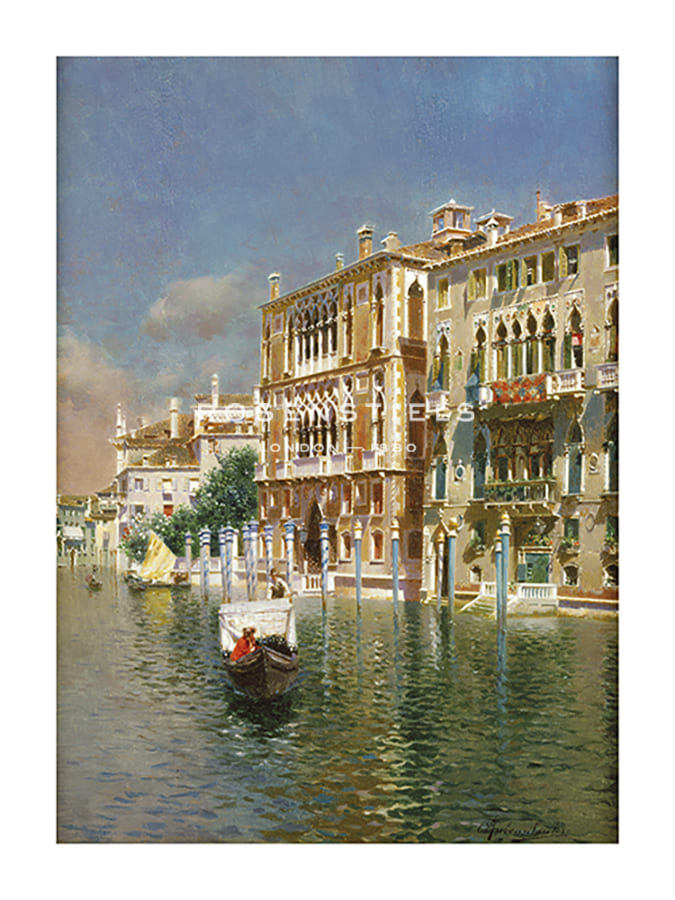 Rubens Santoro Hand Numbered Limited Edition Print on Paper :"The Grand Canal, Venice"