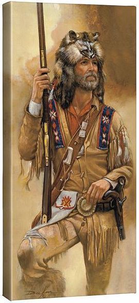 Russ Docken Wrapped Open Edition Canvas:"Native of the Mountains"