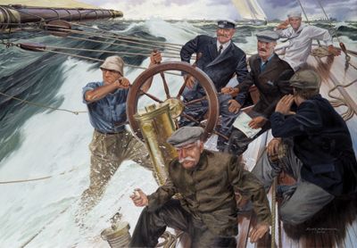 Russell Kramer Limited Edition Giclee on Paper- Remarque: "THE AFTERGUARD"