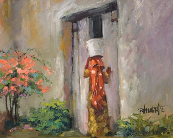 Ruth Hewlett Fine Art Canvas Giclee: "Water Brings Life"