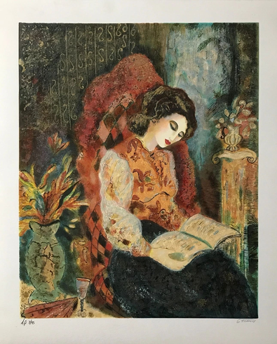 S. Francis Signed Limited Edition Serigraph Print: "THE LETTER" S. Francis Signed Limited Edition Serigraph Print: "THE LETTER"