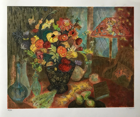 S. Francis Signed Limited Edition Serigraph Print: "TIFFANY LAMP"