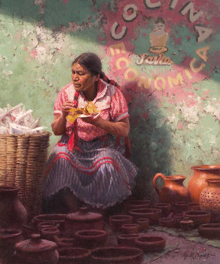 Scott Tallman Powers Artist Signed Limited Edition Giclee on Paper:"Lunch Break"