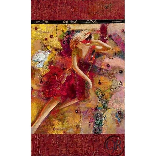 Sabzi Hand Embellished Giclee on Canvas:"Poetic Journey"