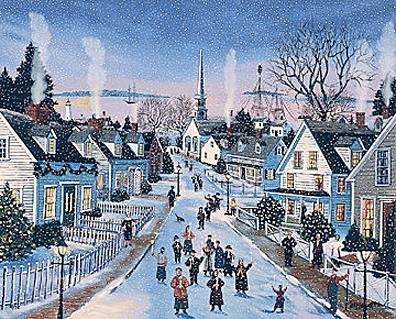 Sally Caldwell Fisher Limited Edition Serigraph on Paper: " Candle Walk "