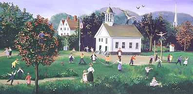 Sally Caldwell Fisher Limited Edition Serigraph on Paper: " Recess "