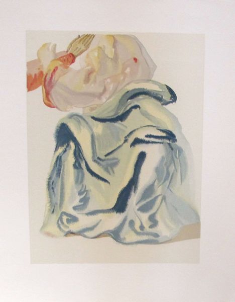 Salvador Dali Color Woodcut Wood Block Engraving:"To The Empyrean"