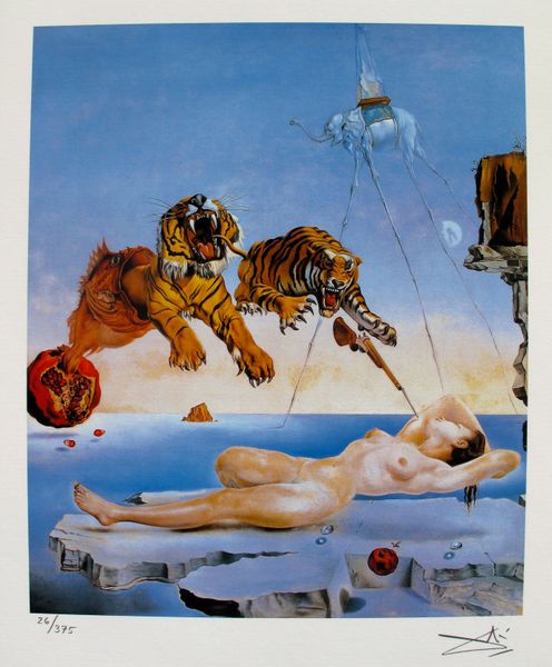 Salvador Dali Facsimile Signed & Numbered Giclee:"Second Before Awakening"