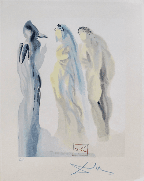 Salvador Dali Signed by Salvador Dali:"The Sphere of Venus"