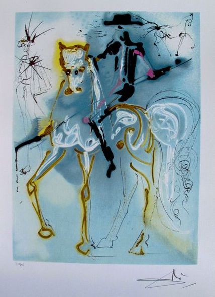 Salvador Dali Limited Edition Facsimile Signed Lithograph:"Picador"
