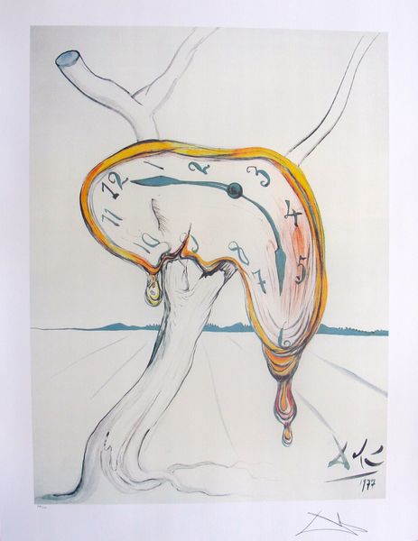 Salvador Dali Limited Edition Lithograph:"Melting Clock"