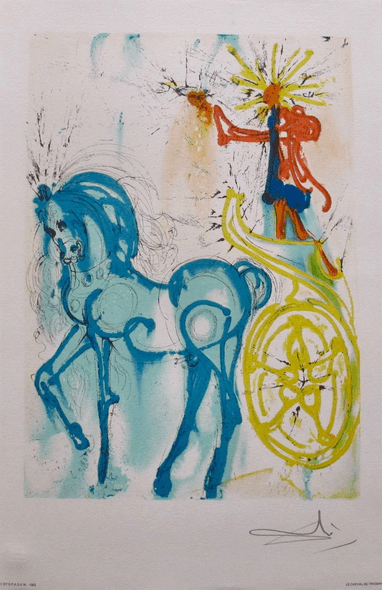 Salvador Dali Original Lithograph:"Cheval De Triomphe Spadem"