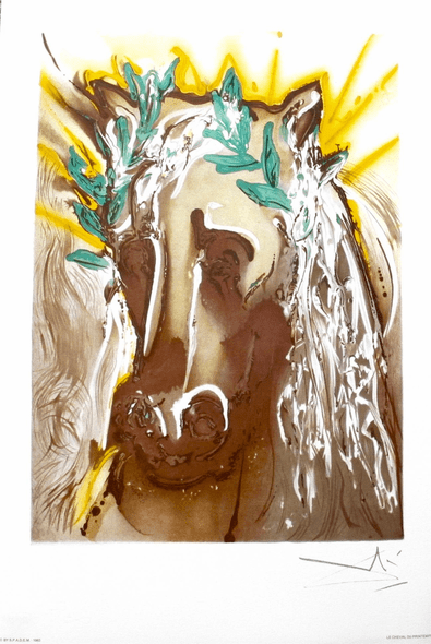 Salvador Dali Original Lithograph:"Le Cheval Du Printemps Spadem"