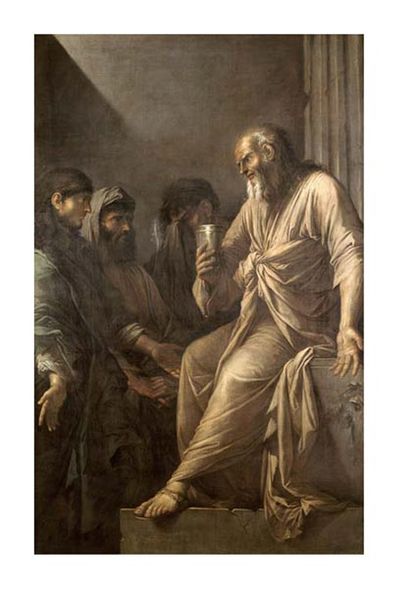 Salvator Rosa Fine Art Open Edition Gicl&eacute;e:"The Death of Socrates"