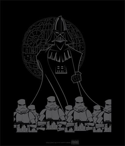 Sam Fout Limited Edition Star Wars Giclee on Canvas:"Dark Lord Rising"