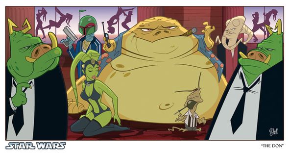 Sam Fout Limited Edition Star Wars Giclee on Paper:"The Don"
