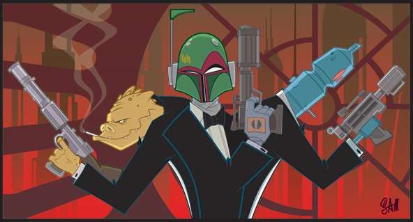 Sam Fout Limited Edition Star Wars Giclee on Paper:"Vaders Angels"