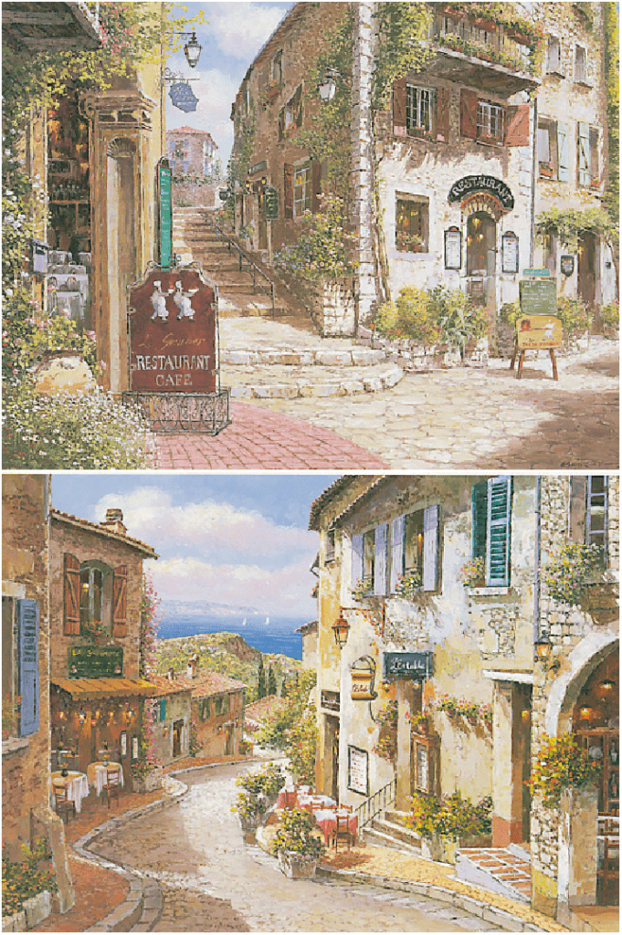 Sam Park Artist Signed Limited Edition Serigraph on canvas:"Cote D’Zur Suite"