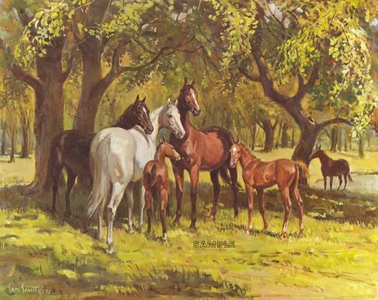 Sam Savitt Signed by the Artist Limited Edition Paper Lithograph:"Summertime"