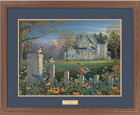 Sam Timm Great Northern Framed Art:"Fenceiline Chatter"