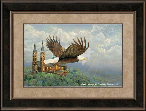 Sam Timm Framed Limited Edition Print: "Heavenly Flight�Eagle"