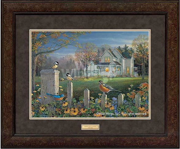 Sam Timm Great Northern Framed Art:"Fenceline Chatter"