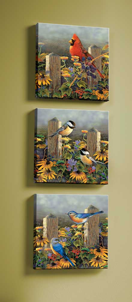 Sam Timm Open Edition Gallery Wrap Canvas Set: "Songbirds"