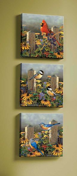 Sam Timm Open Edition Gallery Wrap Canvas Set: "Songbirds"