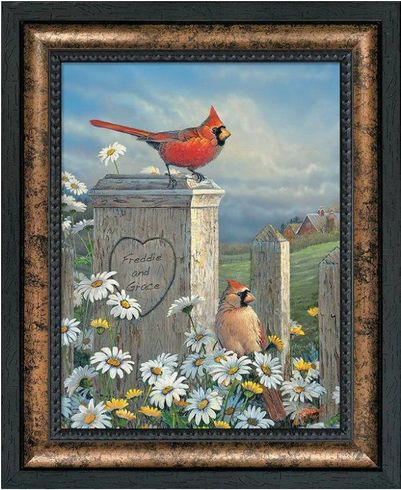 Sam Timm Open Edition Personalized Framed Art Print:"Spring Post"