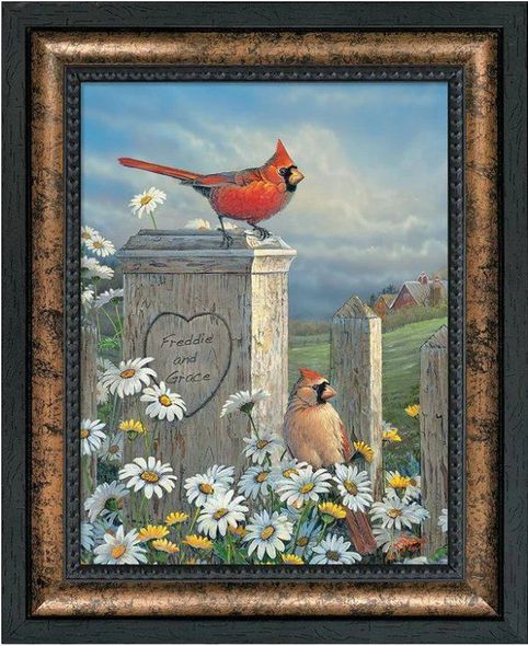 Sam Timm Open Edition Personalized Framed Art Print:"Spring Post"