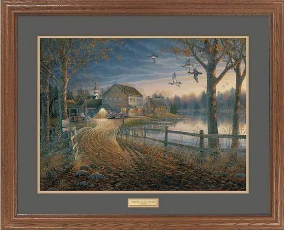 Sam Timm Great Northern Framed Art:"Rendezvous at Duck Inn"