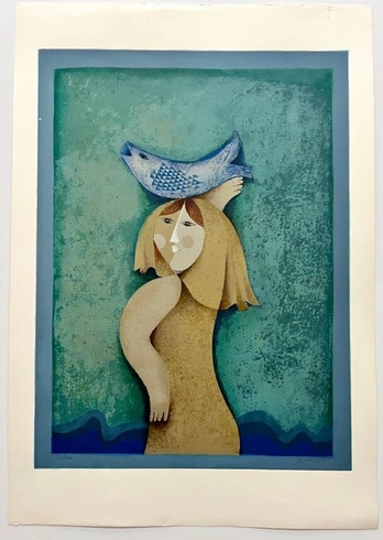 Sami Briss Signed Limited Edition Serigraph on Paper: "Untitled 1" Sami Briss Signed Limited Edition Serigraph on Paper: "Untitled 1"