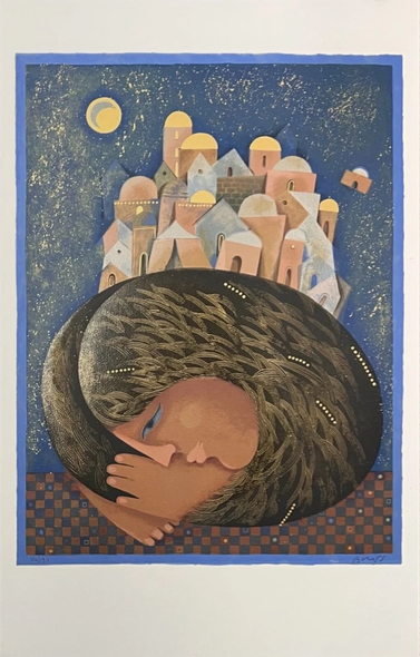 Sami Briss Signed Limited Edition Serigraph: "Untitled 10"