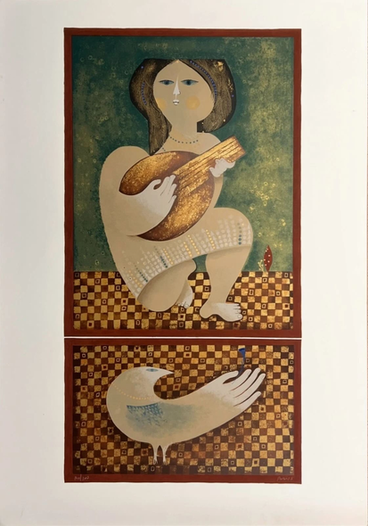 Sami Briss Signed Limited Edition Serigraph: "Untitled 14"