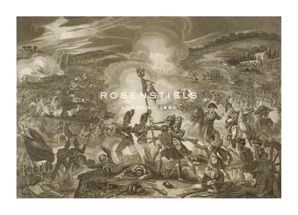 Samuel Freeman Hand Numbered Limited Edition Print on Paper :"Battle of Waterloo"