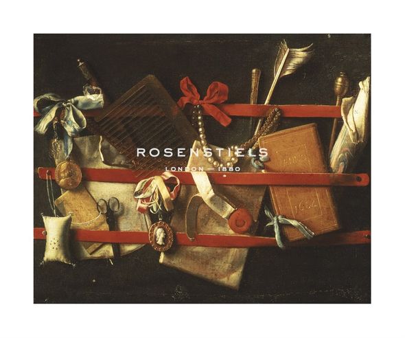 Samuel van Hoogstraten Hand Numbered Limited Edition Print on Paper :"Letter Rack with Pearls"