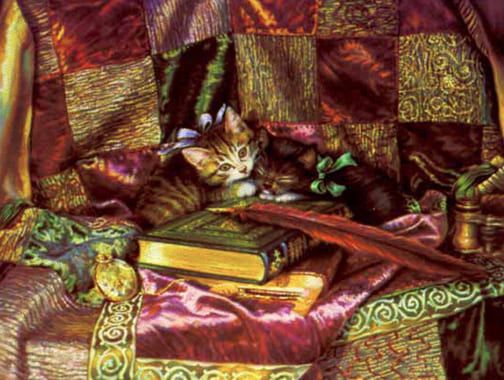 SANDRA KUCK 12X9 Secondary Market Art: "KATIE & OLIVER"