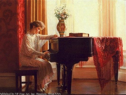 Sandra Kuck Signed and Numbered Limited Edition  Artist Proof Lithograph: "Sonatina"