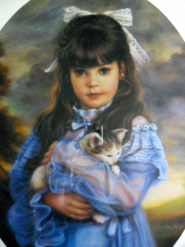 Sandra Kuck Signed and Numbered Limited Edition   Lithograph: "Kitten"