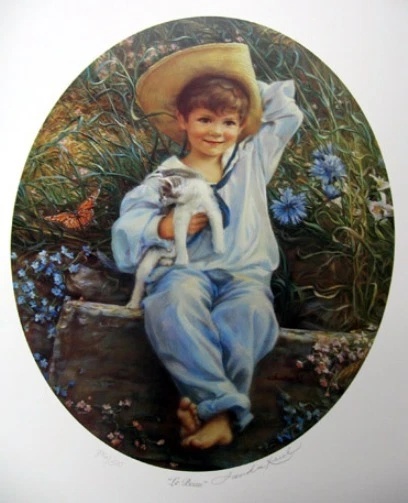 Sandra Kuck Signed and Numbered Limited Edition Lithograph: "Le Beau"