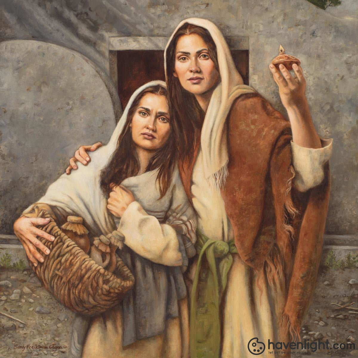 Sandy Freckleton Gagon Fine Art Canvas Giclee: "Witnesses of His Resurrection"