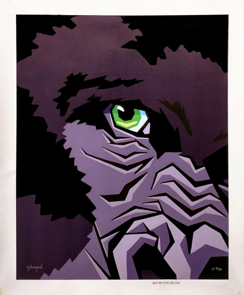 Schim Schimmel Artist Signed Limited Edition Canvas Giclee: "GOT MY EYE ON YOU"