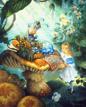 SCOTT GUSTAFSON 19X22 Secondary Market Art: "ALICE WONDERLAND SUITE"