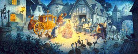 SCOTT GUSTAFSON 39X18 Secondary Market Art: "TOUCHED BY MAGIC"