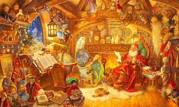 Scott Gustafson Limited Edition Print:"St. Nicholas In His Study"