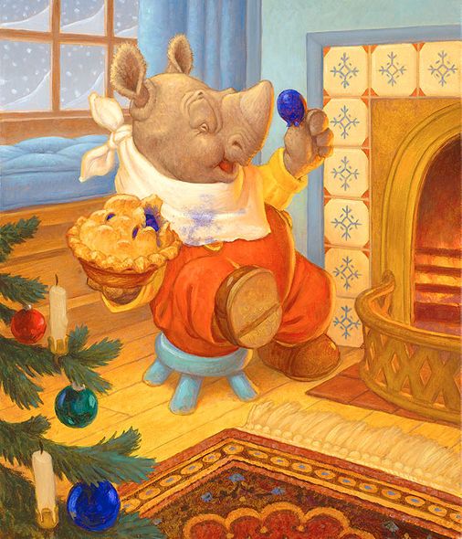Scott Gustafson Open Edition Fine Art Canvas Gicl&eacute;e:"Little Jack Horner"